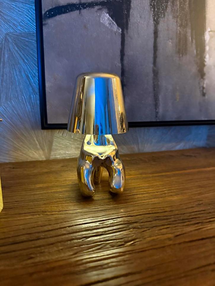 Oplaadbaar led Design Lampje, Huis en Inrichting, Lampen | Tafellampen, Nieuw, Minder dan 50 cm, Metaal, Ophalen of Verzenden