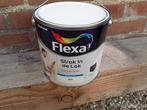 Flexa Strak In De Lak Zijdeglans 2,5 ltr., Minder dan 5 liter, Ophalen of Verzenden, Nieuw, Wit