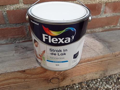 Flexa Strak In De Lak Zijdeglans 2,5 ltr., Doe-het-zelf en Verbouw, Verf, Beits en Lak, Nieuw, Minder dan 5 liter, Wit, Ophalen of Verzenden