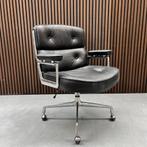 Vitra Eames Lobby chair - Vintage - Nero leder, Ophalen of Verzenden