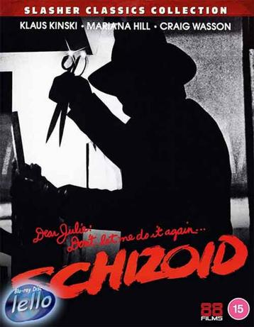 Blu-ray: Schizoid, L.E. (1980 Klaus Kinski, Donna Wilkes) UK beschikbaar voor biedingen
