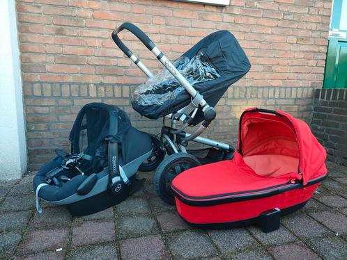 3 in 1 Quinny kinderwagen ligbak maxicosi, Kinderen en Baby's, Kinderwagens en Combinaties, Gebruikt, Combiwagen, Quinny, Met autostoeltje
