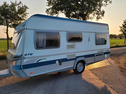 Fendt Saphir 470 TF 2006, incl. voortent en vele extra's, Caravans en Kamperen, Caravans, tot en met 4, 1000 - 1250 kg, Rondzit
