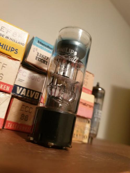 Philips miniwatt AM1 getest op funkew19s buizentester, Antiek en Kunst, Antiek | Tv's en Audio, Ophalen of Verzenden