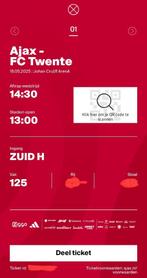 Fside 1 - kaart 1e ring Ajax - Twente, Tickets en Kaartjes, Losse kaart, Eén persoon, Mei