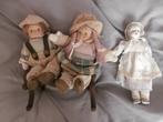 poppetje stof steen jongen meisje boer boerin boeren pop, Ophalen of Verzenden, Gebruikt, Pop