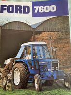 Ford 7600 Tractor brochure folder, Boeken, Folder, Ophalen of Verzenden, Zo goed als nieuw