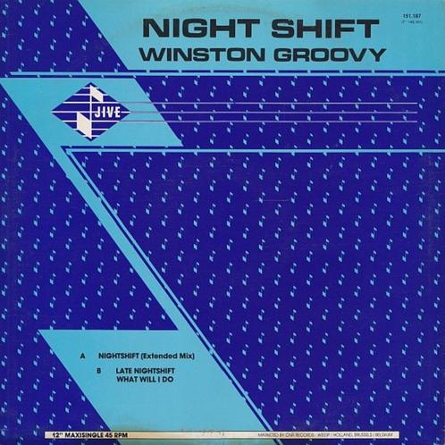 Vinyl Winston Groovy ‎– Nightshift (Maxi-Single), Cd's en Dvd's, Vinyl Singles, Gebruikt, Maxi-single, Pop, 12 inch, Ophalen of Verzenden