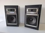 Set vintage (1984) Sony SS-X180 speakers luidsprekers 60 W., Front, Rear of Stereo speakers, Gebruikt, Minder dan 60 watt, Sony