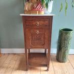 Lucky Vintage Antiek Frans Nachtkastje met Marmer Blad, Ophalen