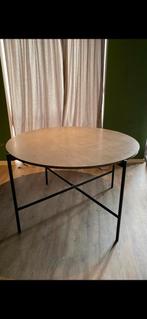 Ronde eettafel betonlook MET stoelen, Huis en Inrichting, Tafels | Eettafels, Ophalen, Kunststof, Rond, Zo goed als nieuw