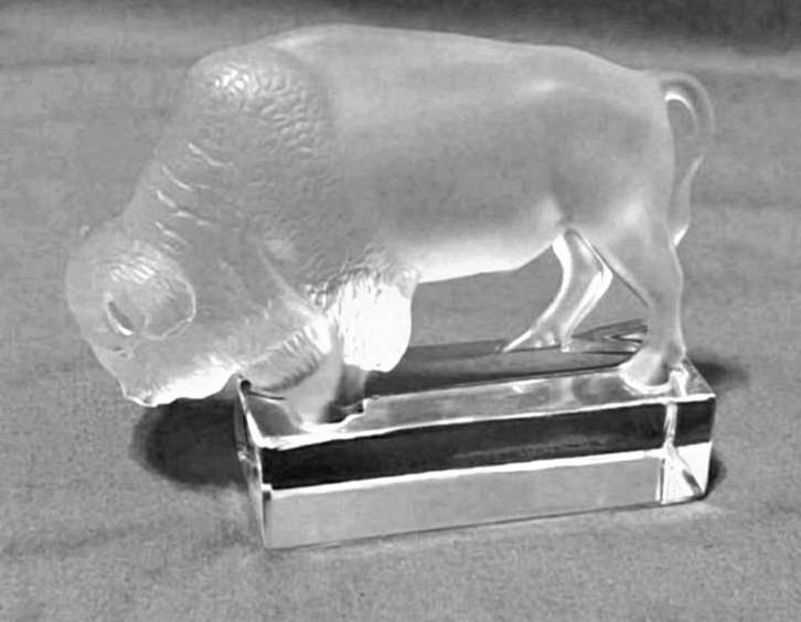 Lalique Bizon, Antiek en Kunst, Antiek | Glas en Kristal, Ophalen of Verzenden