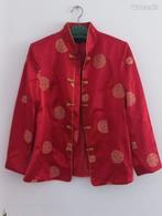 Chinees rood jasje, 80% zijde, maat M/L, nieuwe met label, Import en groothandel Lili, Nieuw, Ophalen of Verzenden, Jasje
