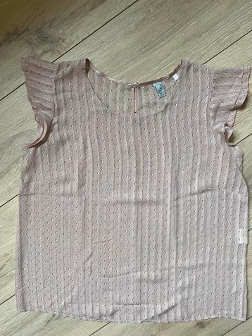 Mauve-kleurige Mouwloze top met ruches van M.X.O. maat L beschikbaar voor biedingen
