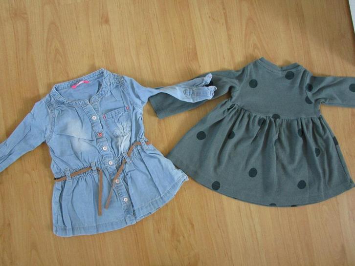 Hema - twee jurkjes maat 68, Kinderen en Baby's, Babykleding | Maat 68, Zo goed als nieuw, Meisje, Jurkje of Rokje, Ophalen of Verzenden