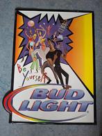 Bud Light Reclamebord - 'Be Yourself' Vintage, Antiek en Kunst, Ophalen of Verzenden