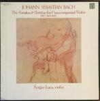 Bach Sergiu Luca ‎Sonatas  Partitas Unaccompanied Violin 3LP, Kamermuziek, Ophalen of Verzenden, Zo goed als nieuw, 12 inch