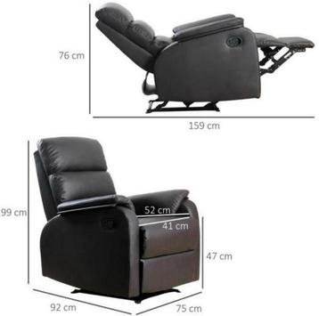 Leren Relaxfauteuil - Nieuw İN DOOS beschikbaar voor biedingen