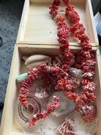 Bloedkoraal ketting en armband, Ophalen, Zo goed als nieuw, Hanger