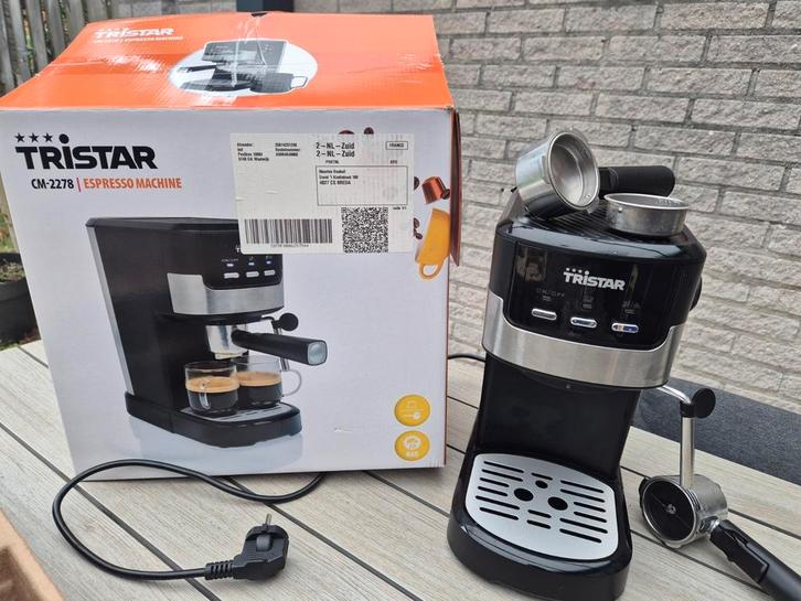 Tristar CM-2278 Espresso machine, Witgoed en Apparatuur, Koffiezetapparaten, Zo goed als nieuw, Gemalen koffie, Overige modellen