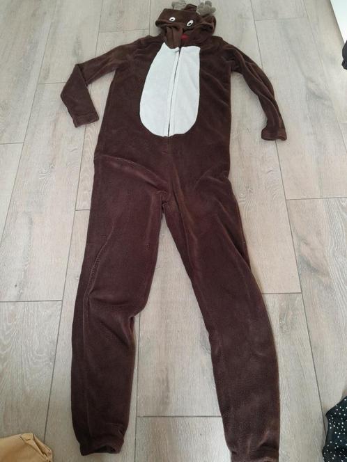 Onesi huispak maat M Hema, Kleding | Dames, Huispakken, Zo goed als nieuw, Maat 38/40 (M), Bruin, Ophalen of Verzenden