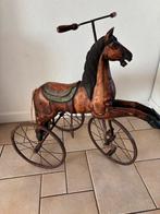 Antieke Houten Driewieler Paard, Ophalen