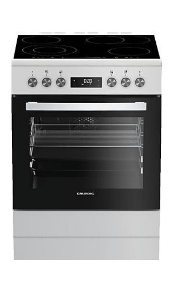 Grundig keramische fornuis nieuw met hete lucht oven, Witgoed en Apparatuur, Fornuizen, Nieuw, Vrijstaand, Keramisch, 4 kookzones