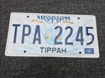 Kentekenplaat Mississippi USA Nummerplaat nummerbord License, Verzamelen, Ophalen of Verzenden, Gebruikt, Auto's