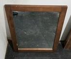 Vintage Rechthoekige Spiegel met Houten Frame, Ophalen, Gebruikt, 75 tot 100 cm, Minder dan 100 cm