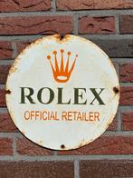 Rolex emaille bord, Verzamelen, Merken en Reclamevoorwerpen, Ophalen of Verzenden, Zo goed als nieuw, Reclamebord