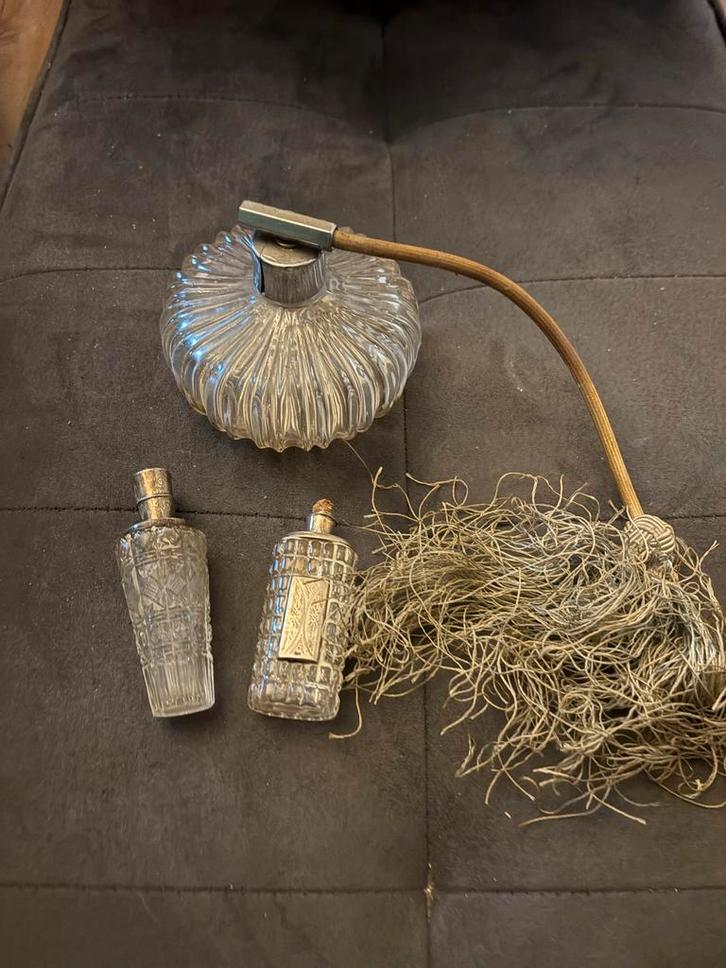 Vintage Parfumfles Set, Antiek en Kunst, Antiek | Glas en Kristal, Ophalen of Verzenden