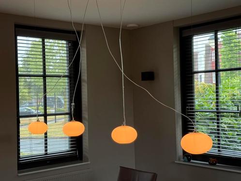 Prandina Zero S1/S11 4 in 1 design hanglamp, Huis en Inrichting, Lampen | Hanglampen, Gebruikt, 75 cm of meer, Glas, Metaal, Ophalen of Verzenden