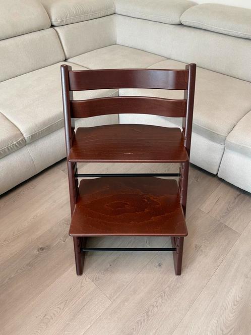 Stokke tripp Trapp Stoel Walnut Brown Nieuw Model, Kinderen en Baby's, Kinderstoelen, Gebruikt, Meegroeistoel, Ophalen
