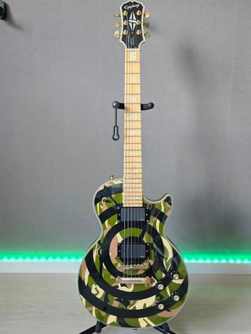 Epiphone Zakk Wylde Signature Bullseye Camo Les Paul Custom  beschikbaar voor biedingen