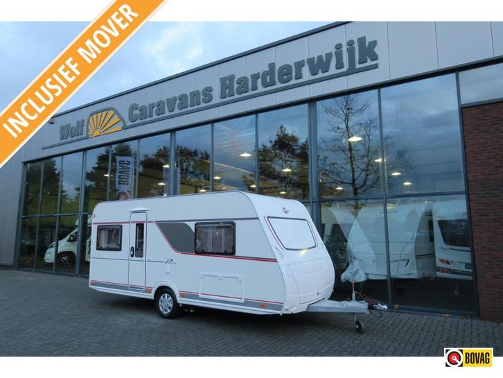 Bürstner Premio 450 TS MOVER+LICHTGEW.ACCU, Caravans en Kamperen, Caravans, Bedrijf, 1000 - 1250 kg, Rondzit, Bürstner, Frans bed