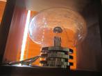 Temde space age tafellamp jaren 60 70 design 33 cm x 30 hoog, Gebruikt, ?, Glas, Temde Leuchten
