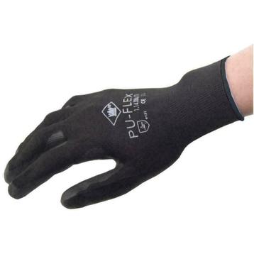 werkhandschoen pu flex nylon zwart maat 9 (l)   pu-flex pu c beschikbaar voor biedingen