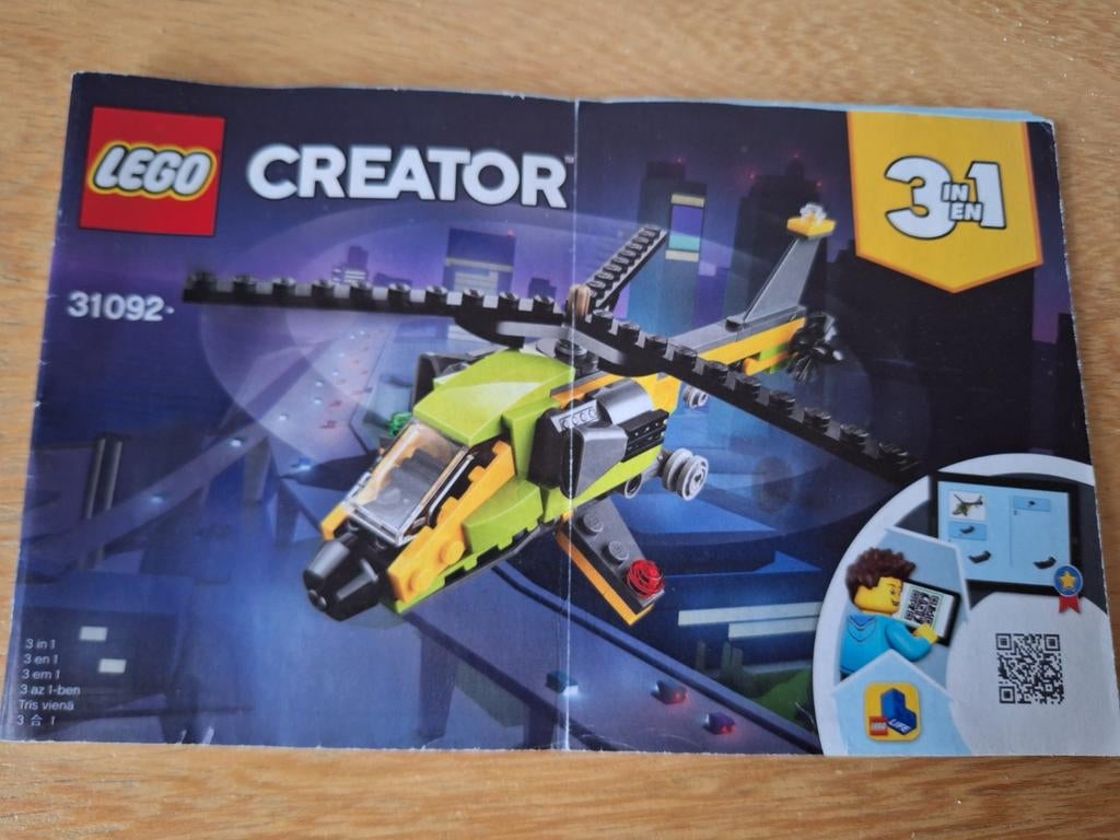Lego Creator 31092 - Helikopter Avonturen, Ophalen of Verzenden, Zo goed als nieuw, Complete set, Lego