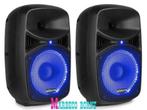 Actieve Speaker set, Luidsprekers, 8" LED, Kabels, VPS082A, Overige merken, Vonyx, Nieuw, Info@marbeco.nl