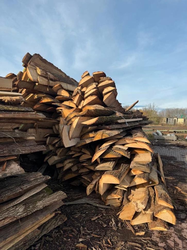 haardhout, kachelhout, brandhout, Eikendelen, Tuin en Terras, Haardhout, Stammen, Eikenhout, 6 m³ of meer, Ophalen