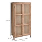 Xenon Kast met Rotan Deuren, Huis en Inrichting, Ophalen, Met deur(en), 100 tot 150 cm, 50 tot 100 cm
