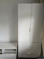 Kledingkast ikea, mat wit, Huis en Inrichting, Gebruikt, 150 tot 200 cm, Overige houtsoorten, 50 tot 75 cm