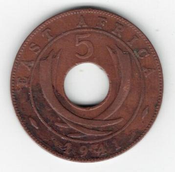 25-1698 Oost Afrika 5 cent 1941 beschikbaar voor biedingen