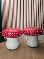 2 paddestoel krukjes, Ophalen of Verzenden, Gebruikt