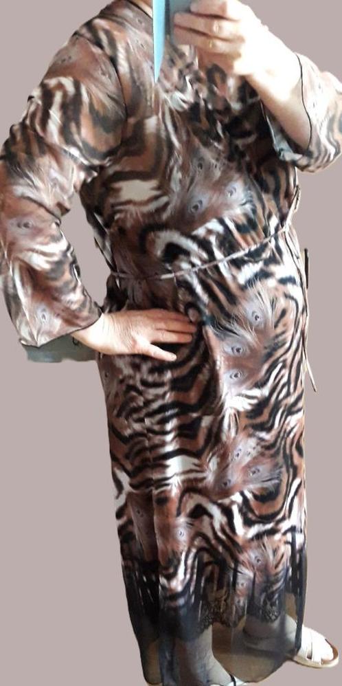 Tule strandjurk voor over de zwemkleding - Maat XL= 48, Kleding | Dames, Badmode en Zwemkleding, Nieuw, Overige typen, Bruin, Ophalen of Verzenden