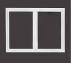 Kunststof draai-draaikiep kozijn b200 x h150 RAL9016, Niet ingevuld, Kunststof, Overige typen, Niet ingevuld