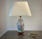 Vaaslamp met bloemen en vlinders, Huis en Inrichting, Ophalen, Zo goed als nieuw, Overige materialen, Minder dan 50 cm