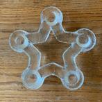 Vintage Pukeberg glas ster kandelaar (21x21x3,5cm), Ophalen of Verzenden, Glas