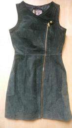 Leren jurk met Steps mt 36, Kleding | Dames, Jurken, Ophalen of Verzenden, Gedragen, Maat 36 (S), Groen