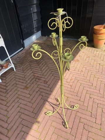 Franse Brocante landelijke kandelaar 